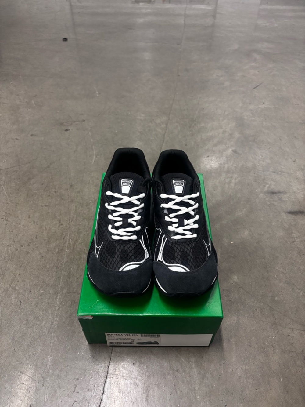 Bottega Veneta Black & White Men's Sneakers - Picture 3 of 5